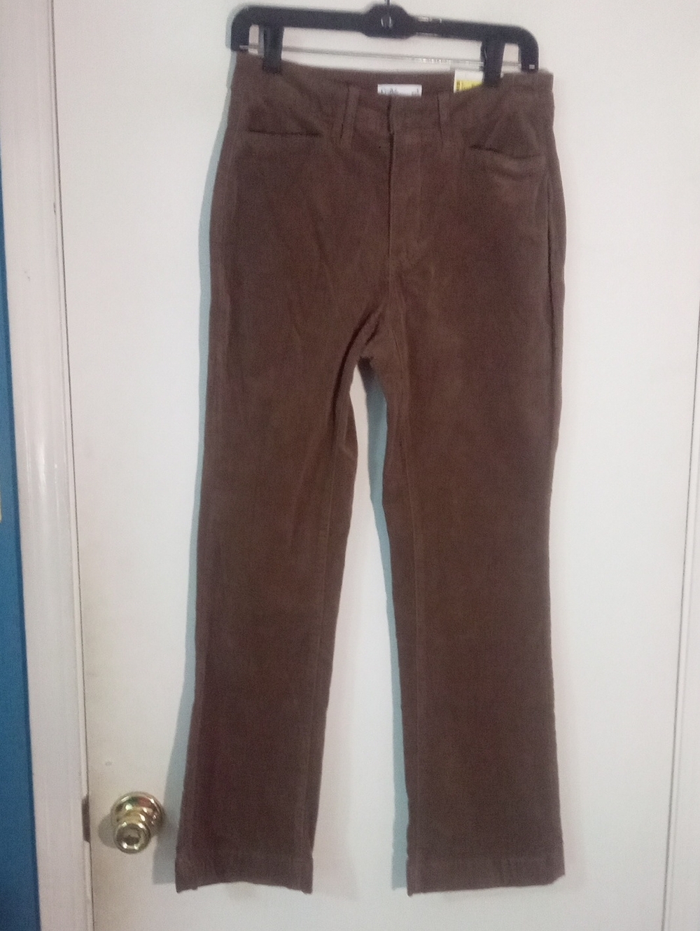 * Croft & Barrow Brown Corduroy Pants Size 4 Short NWT $100 Bootcut